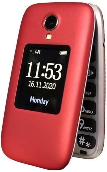 Telefunken S560 -desbloqueado, Teléfono móvil, Rojo